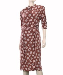 Bottega Veneta Marguerite Tea Length Silk Dress