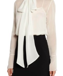 Chloe Pussy-Bow Silk Chiffon Blouse