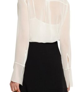 Chloe Pussy-Bow Silk Chiffon Blouse