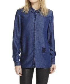 The Kooples Denim Tencel Shirt