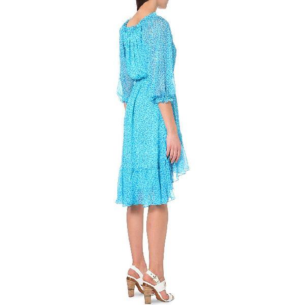 Diane von Furstenberg Camila Printed Silk Chiffon Dress evaChic Diane von Furstenberg Camila Printed Silk Chiffon Dress evaChic