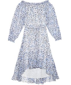 DIANE VON FURSTENBERG Camila printed silk-chiffon dress White Evachic
