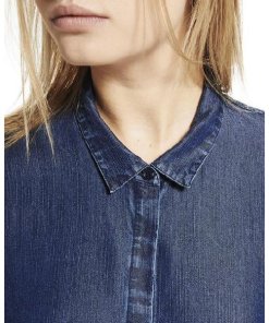 Kooples Denim Tencel Shirt Evachic