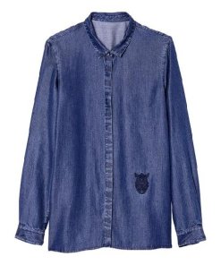 Kooples Denim Tencel Shirt Evachic