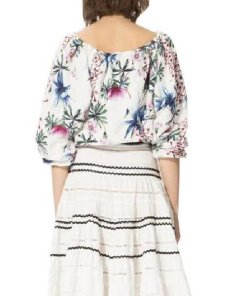 Maje Lio Silk and Linen Blend Blouse