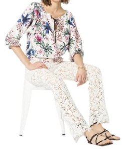 Maje Parole Cotton Lace Pants