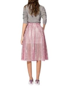Maje Openwork Puffball Skirt