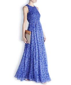 DIANE VON FURSTENBERG Nirvana Georgette Chiffon Maxi Dress