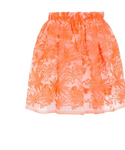 Maje Jade Organza Puffball Mini Skirt with Embroidery Evachic
