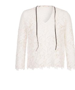 Maje LAPONIE Cotton Guipure Lace Blouse