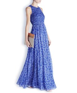 DIANE VON FURSTENBERG Nirvana Georgette Chiffon Maxi Dress