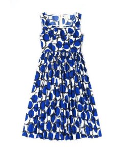 Kate Spade New York “stamped dots” fit and flare dress Evachic.com