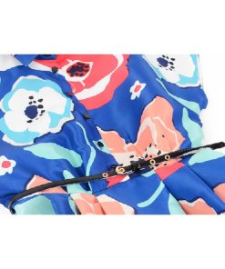 Kate Spade New York Fashion Week floral print belted dress