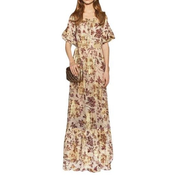white christmas dresses Fortuna Silk Chiffon Dress – Diane von Furstenberg main image 1