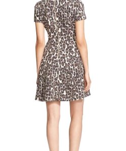Kate Spade Autumn Leopard Fit and Flare Dress