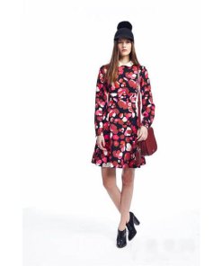 Kate Spade Peter Pan Collar Floral Fit and Flare Dress