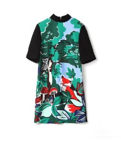New kate spade fabled forest mock neck dress Evachic.com