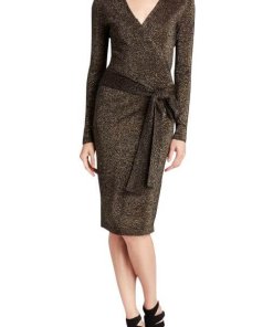 Diane von Furstenberg Wool Blend Wrap Dress