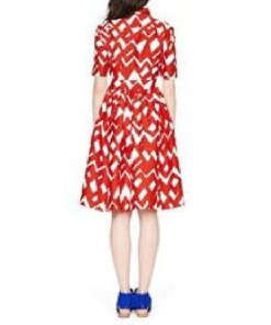 Kate Spade Madison Ave Collection Aria Chevron Dress