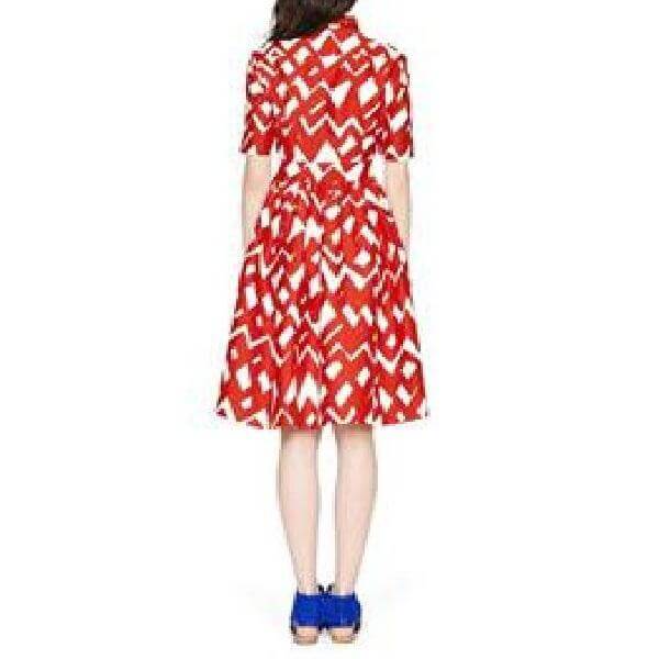 Kate Spade Madison Ave Collection Aria Chevron Dress