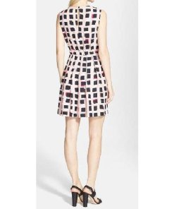 Kate Spade New York Abstract Sweets SS15 Pleated Dress