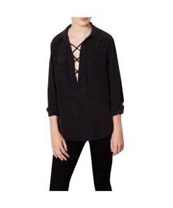Equipment Knox Lace Up Blouse
