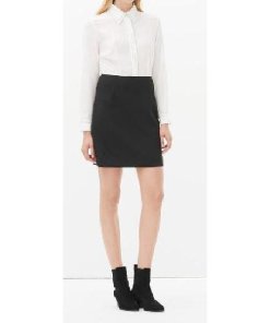Sandro Rally Two Tone Silk Blend Dress