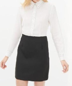 Sandro Rally Two Tone Silk Blend Dress