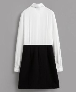 Sandro Rally Two-Tone Silk Blend Dress