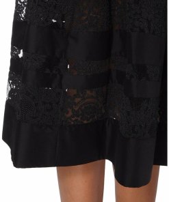 Alice Olivia Tamira Lace Midi Skirt