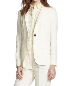 Burberry London Larston Mulberry Silk Blazer
