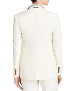 Burberry London Larston Mulberry Silk Blazer