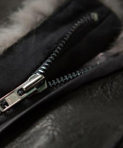 Helmut Lang Asymmetric Flux Fur Jacket