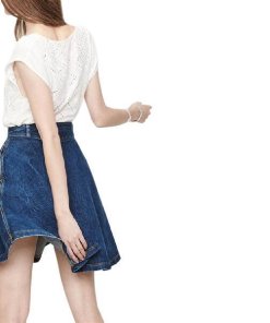 Maje Jenny Denim Skirt