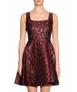 Diane Von Furstenberg Fit and Flare Jaquard Dress
