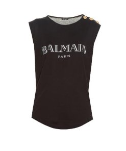Balmain Paris Logo Printed T-Shirt