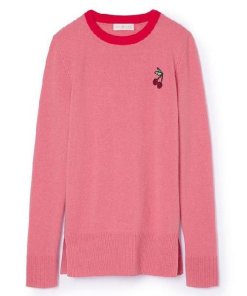 Tory Burch Cashmere Applique Pullover