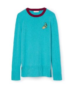 Tory Burch Cashmere Applique Pullover
