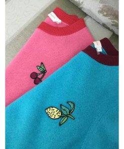 Tory Burch Cashmere Applique Pullover