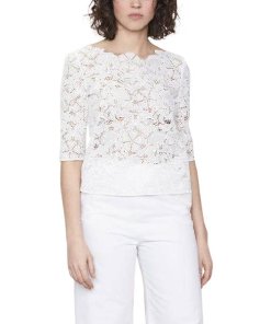 Maje Louison Guipure Lace Top