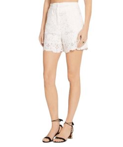 Maje Ianis Guipure Lace Shorts