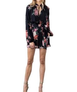 Rachel Zoe Ariel Kiku Print Romper