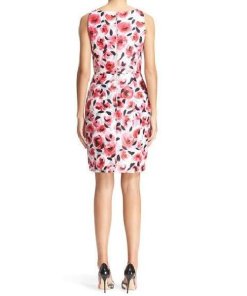 Kate Spade New York V-Neck Rosebud-Print Sheath Dress