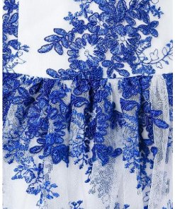 Alice + Olivia Reggie Silk Embroidered Tulle Mini Dress