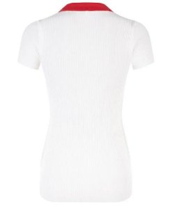 Sandro Samuela Ribbed Polo Shirt