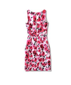 Kate Spade New York V-Neck Rosebud-Print Sheath Dress