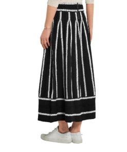 Maje Jamais Jaquard Knit Maxi Skirt