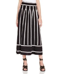 Maje Jamais Jaquard Knit Maxi Skirt
