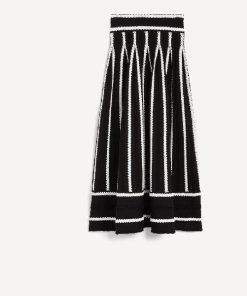 Maje Jamais Jaquard Knit Maxi Skirt