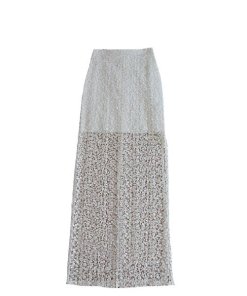 Alice + Olivia Misha Embroidered Lace Maxi Skirt